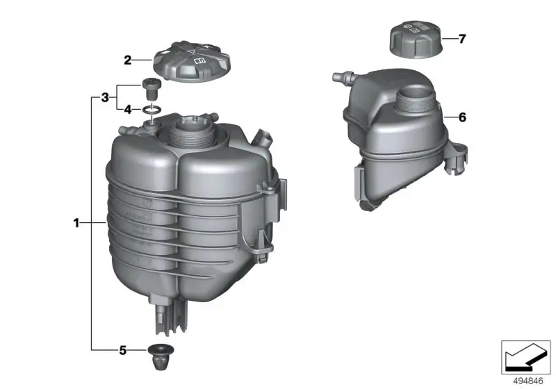 BMW Ausgleichsbehälter G20 G21 G28 G29 M40i 17138610652