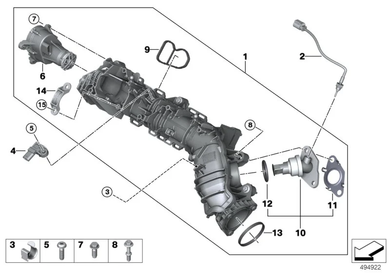 BMW Dichtung Metall 11618490129