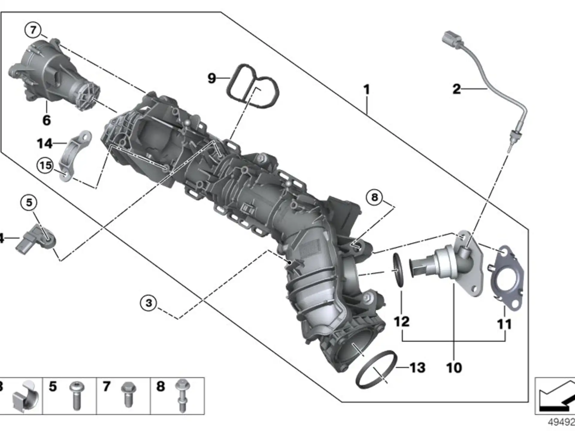 BMW Dichtung Metall 11618490129