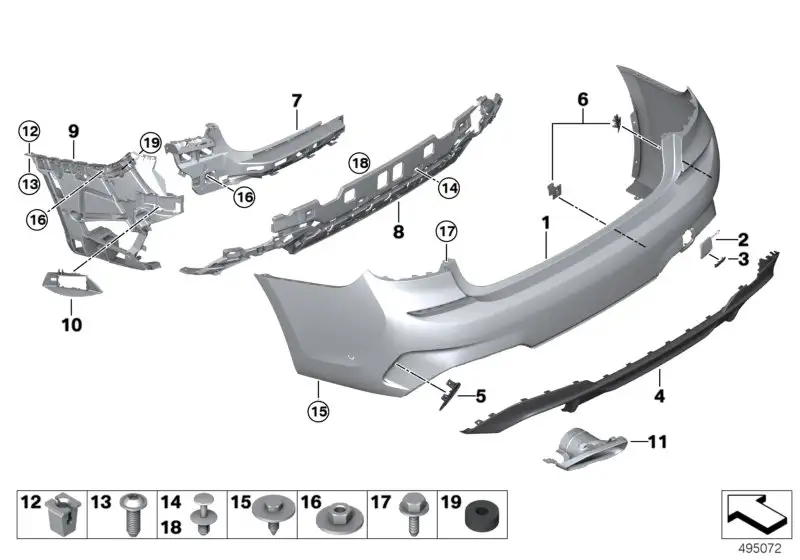 BMW Abdeckung Abschleppöse hinten unten G20 G21 51129880379