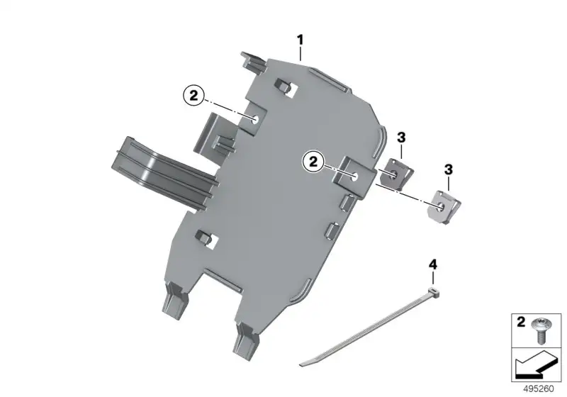 BMW Halter Steuergeräte K67 65758405405