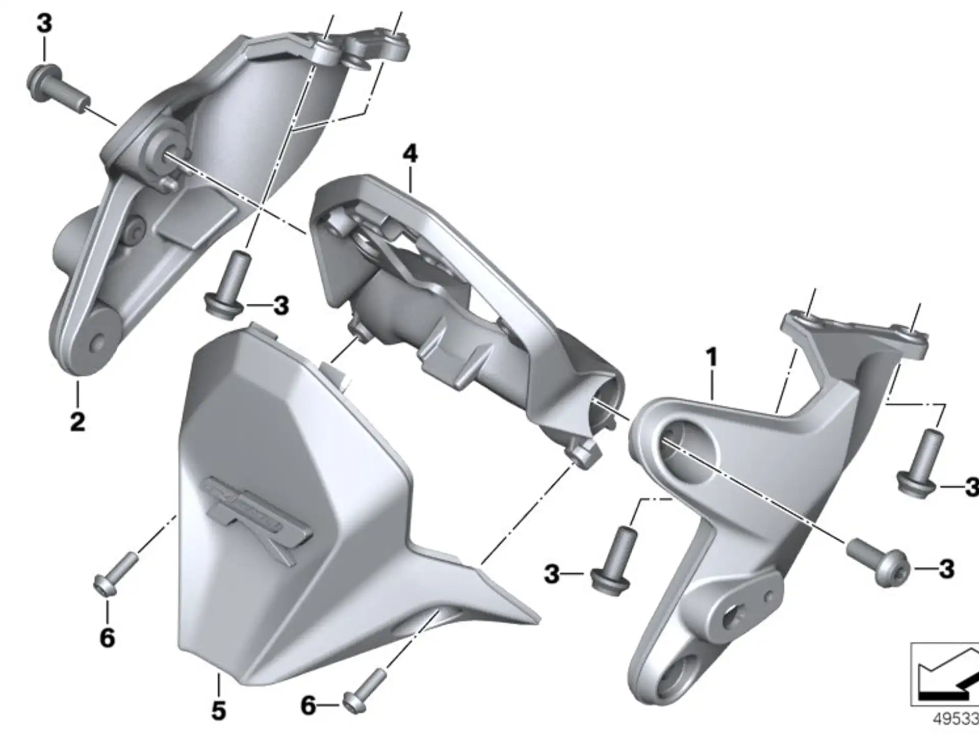 BMW Instrumentenabdeckung K53 46638392893