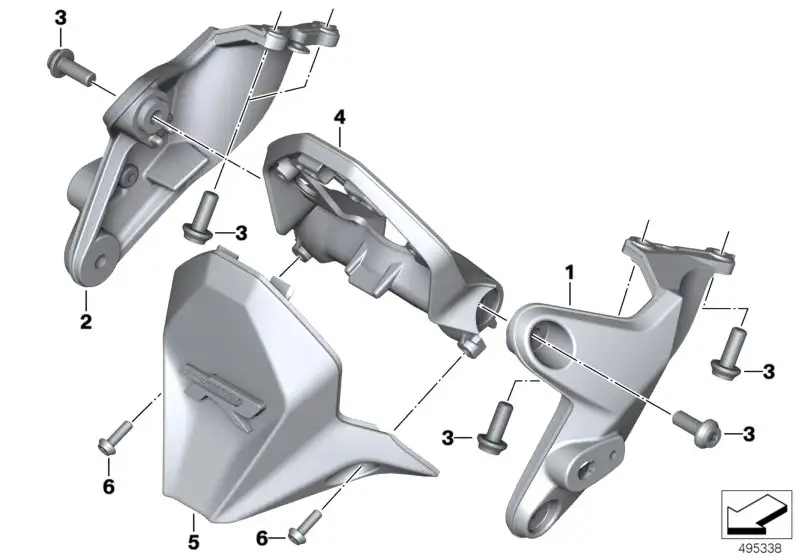 BMW Frontträger rechts 46638543498 - Bildposition 02