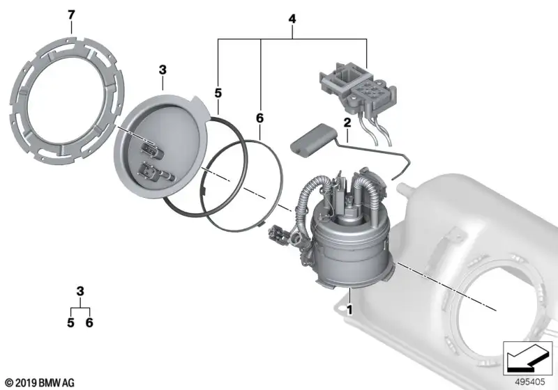 BMW Druck-Temperatur Sensor I01 16147426661