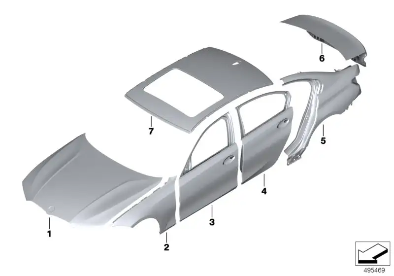 BMW Frontklappe Aluminium G20 G21 41008494446