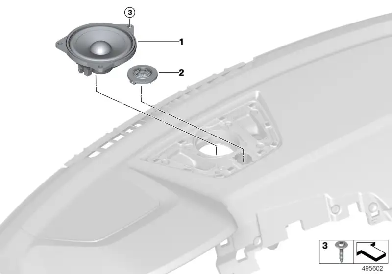 BMW Mitteltonlautsprecher HiFi-System G14 G15 G20 G21 G28 G29 M40