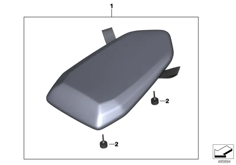 BMW Soziussitz K67 52538569758