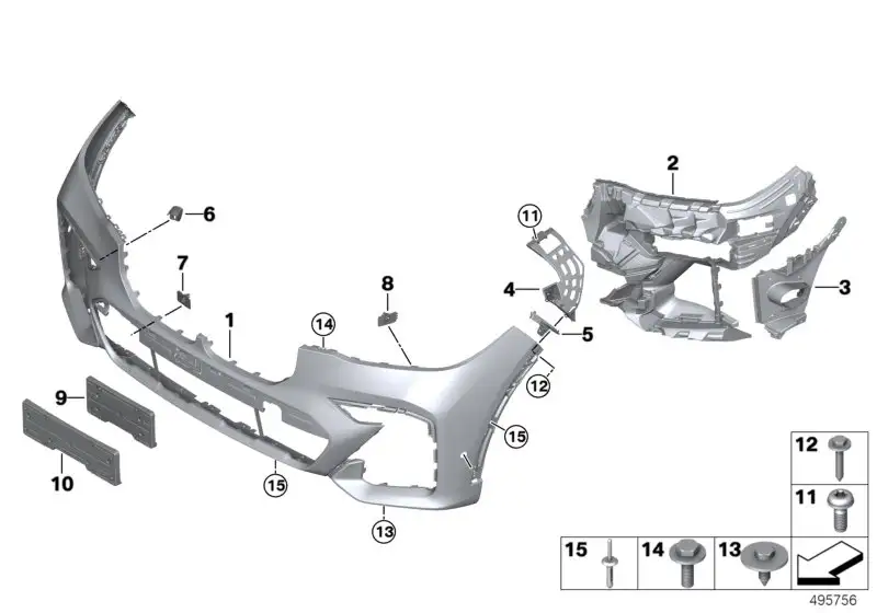 BMW Halter PDC innen rechts G07 51118069896