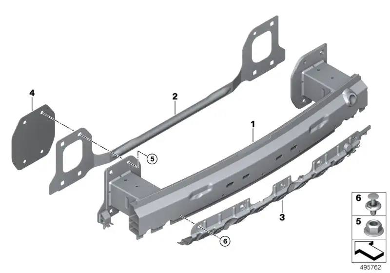 BMW Adapter Träger hinten 51128070391
