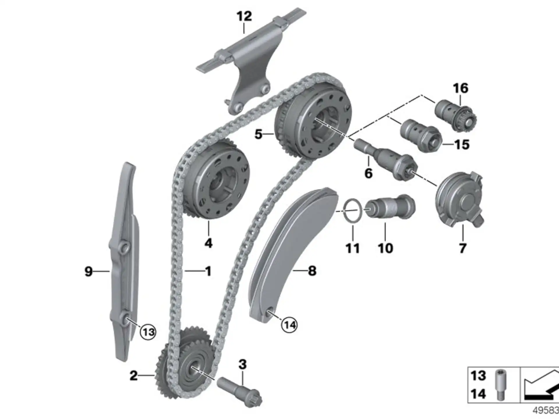 BMW Verstelleinheit Einlassnockenwelle F45 F46 F48 I12 F54 F55 F56 F57 F60 11367608788