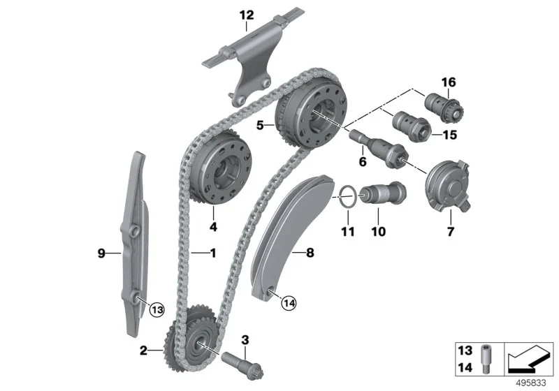 BMW Verstelleinheit Einlassnockenwelle F45 F46 F48 I12 F54 F55 F56 F57 F60 11367608788