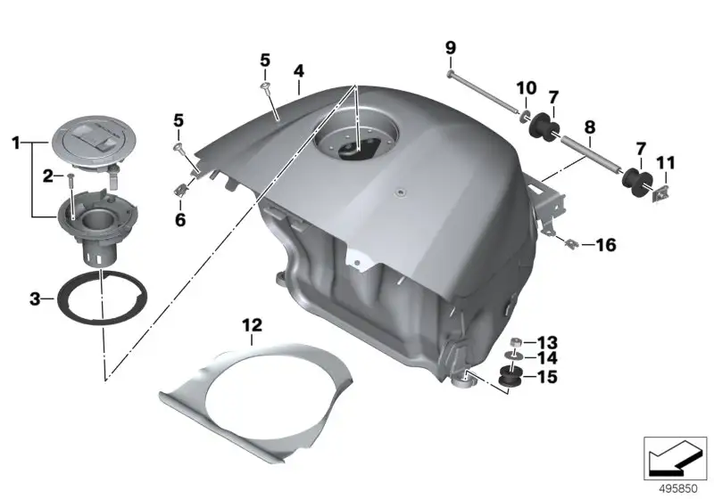 BMW Kraftstoffbehälter 46815B50BD8 - Bildposition 04