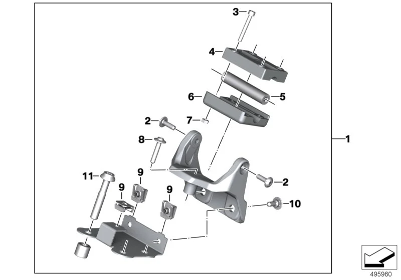 BMW Satz Halter BMW Motorrad Navigator K09 77529898253