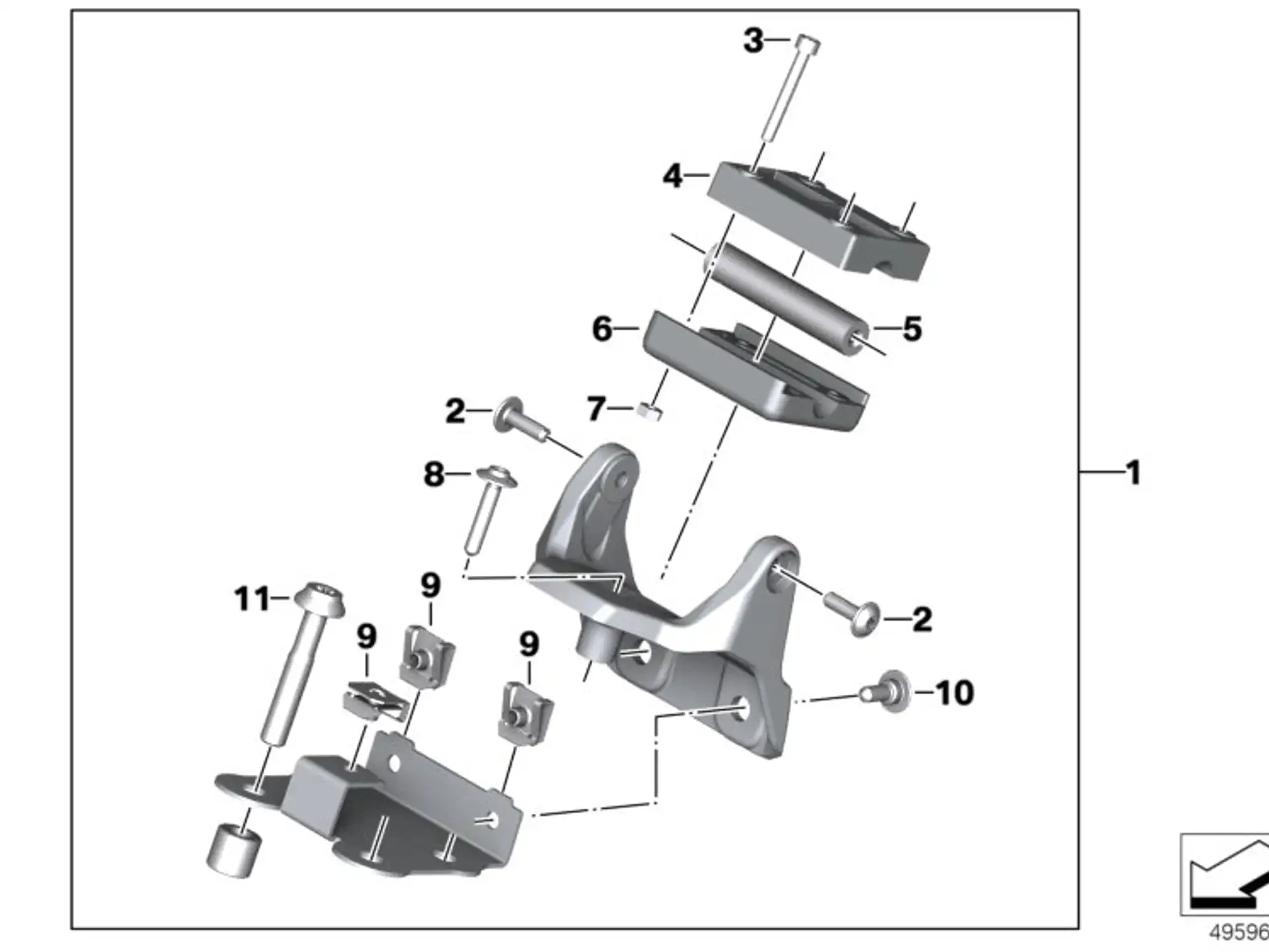 BMW Satz Halter BMW Motorrad Navigator K09 77529898253