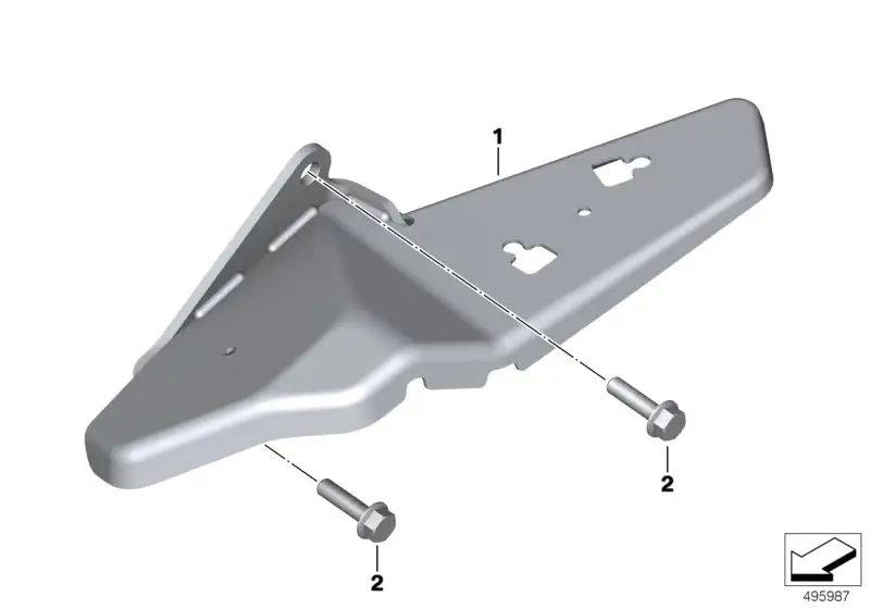 BMW Halter Trittbrett hinten rechts K08 46718558602