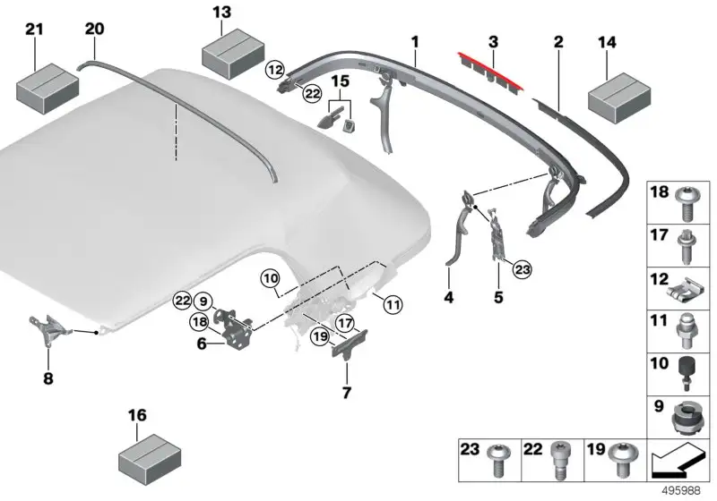 BMW Einstellelement F57 54347435852 - Bildposition 09