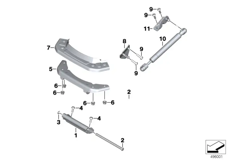 BMW Verstärkung K08 K09 52538558622