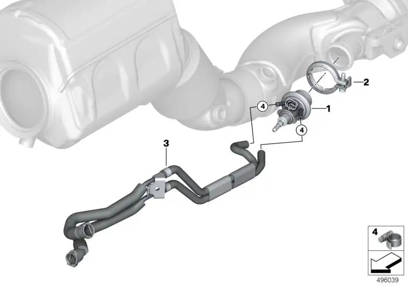 BMW Leitung Dosiermodul-Vor-/Rücklauf F15 F16 17128519112