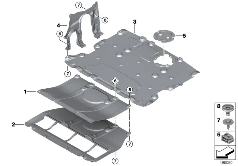 BMW Motorraumabschirmung F97 F98 51758065928
