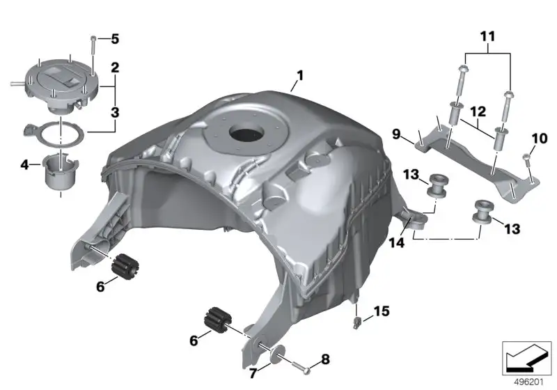 BMW Puffer K83 K84 16118396346