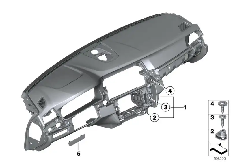 BMW Instrumententafel F10 F11 51459207381