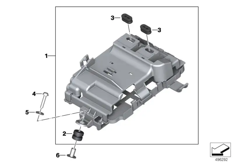 BMW Halter Steuergerät K67 61358406208