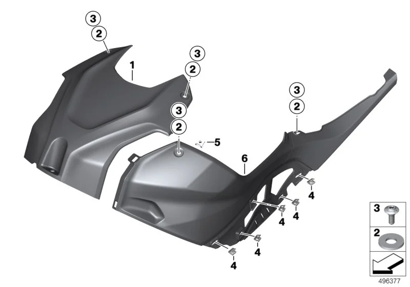 BMW Tankblende Carbon rechts K67 77318404072