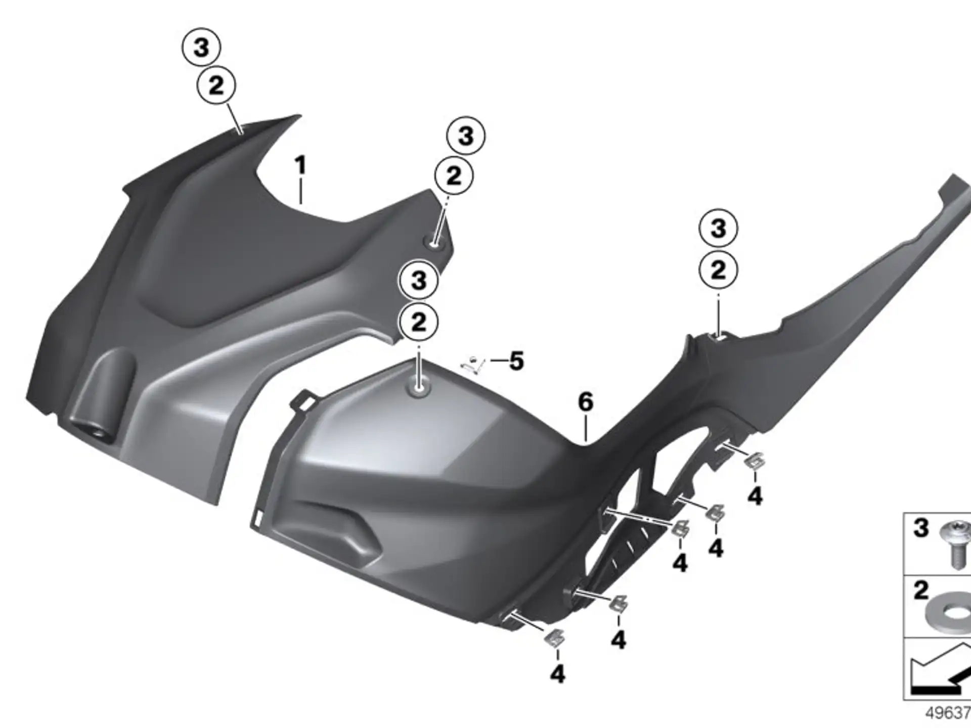 BMW Tankblende Carbon rechts K67 77318404072