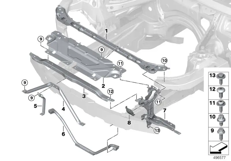 BMW Querverbindung vorn G20 G21 51647422288