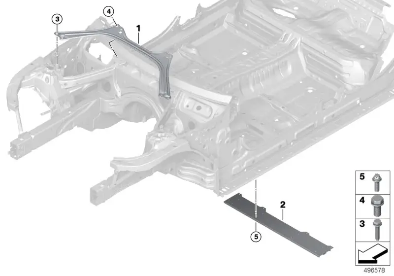 BMW Domstrebe Stirnwand G20 G21 51617423989