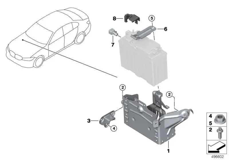 BMW Anschlusswinkelstück G01 G02 G05 G06 G07 G11 G12 G20 G21 G28