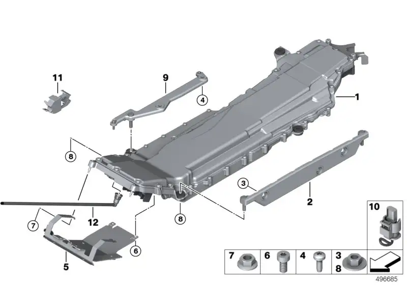 BMW Flachkopfschraube F01 F02 F10 F15 F16 F85 F86 F97 F98 K21 K22