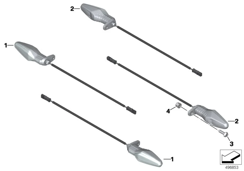 BMW LED-Blinkleuchte K69 K83 K84 63138557188