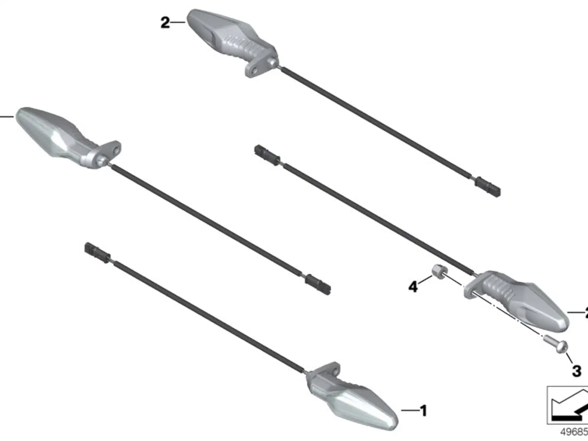 BMW LED-Blinkleuchte K69 K83 K84 63138557188