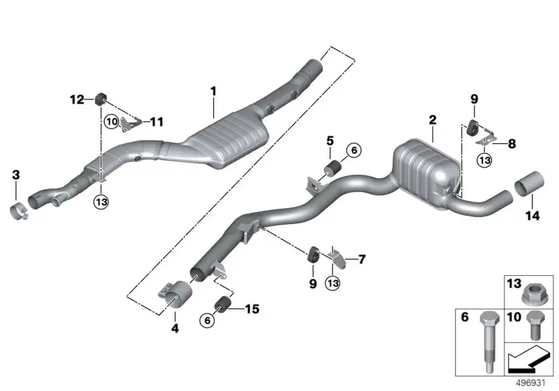 BMW Gummilager 18208570668