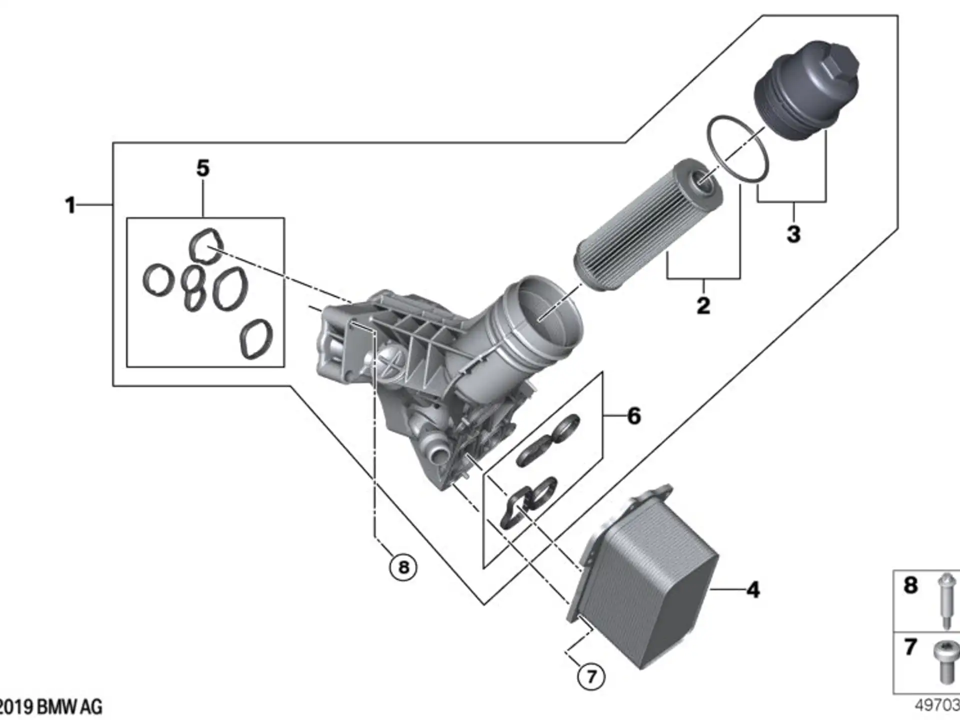 BMW Wärmetauscher F20 F21 F22 F23 F30 F31 F32 F33 F34 F36 G01 G02 G05 G06 G07 G11 G12 G14 G15 G16 G20 G21 M40i G30 G31 G32 11428583901