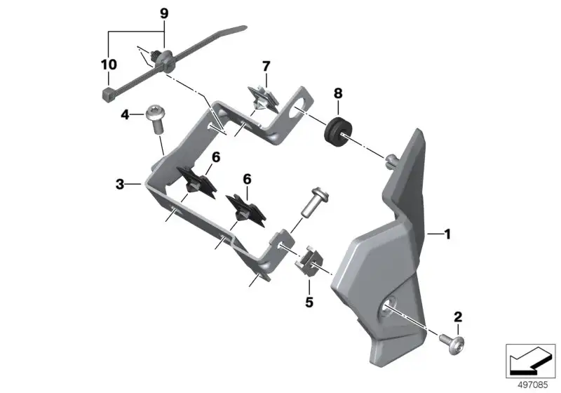 BMW Blende Relais K67 61138405408