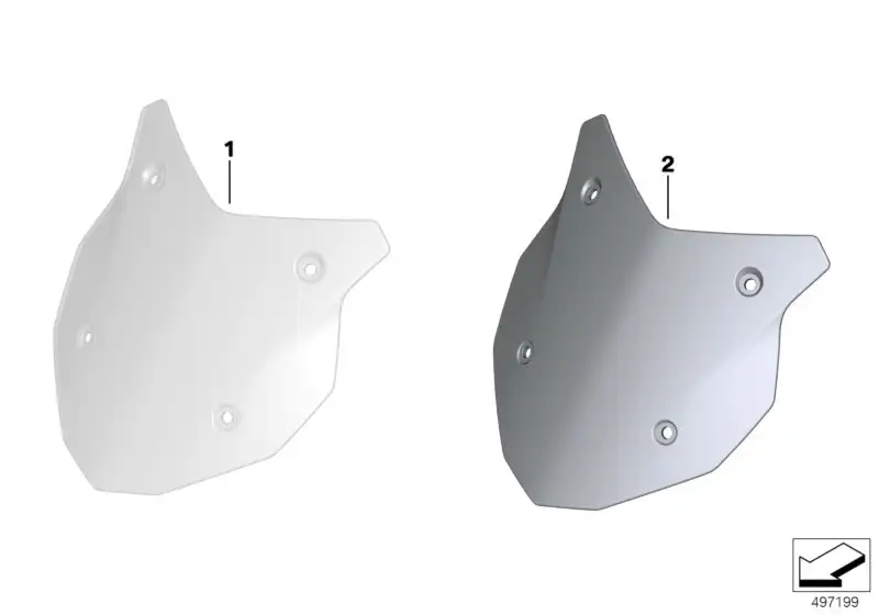BMW Windschild Sport getönt K84 77338409972
