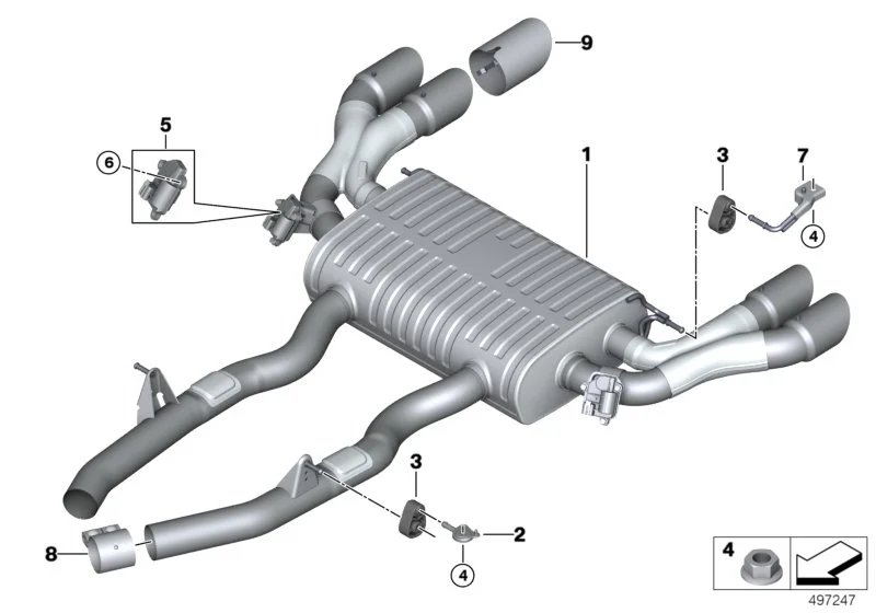 BMW Stellantrieb Abgasklappe F97 F98 18308746829