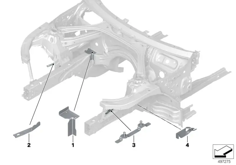 BMW Versteifung Motorträger links F97 F98 G01 G02 G20 G21 G28 G29