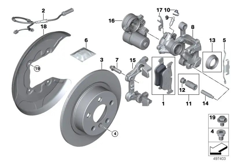 BMW Dichtungssatz Bremssattel 34216865315 - Bildposition 13