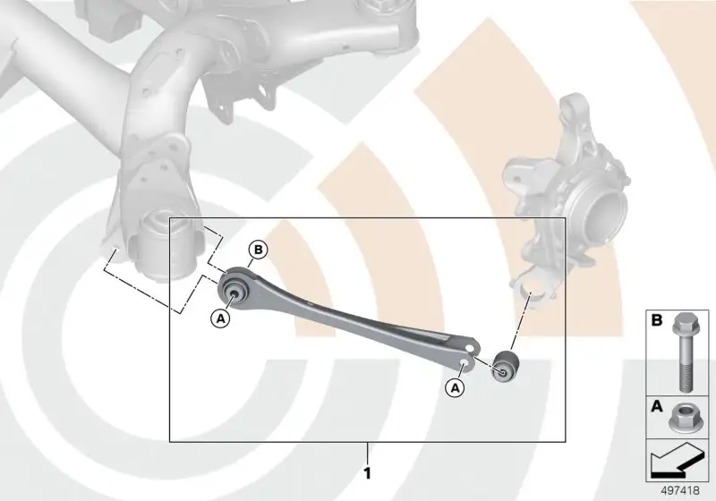 BMW Reparatursatz Längslenker 33322467066 - Bildposition 01