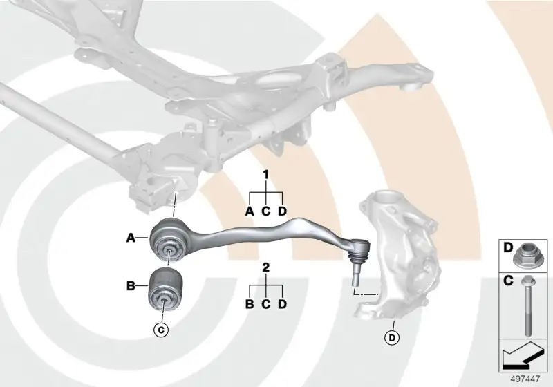 BMW Reparatursatz Hydrolager 31102467058 - Bildposition 02