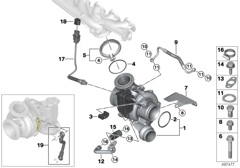 BMW RP REMAN Abgasturbolader E70 E71 E90 E91 E92 E93 F01 F02 F07