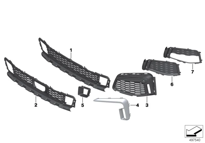 BMW Blende links G11 G12 51118079587