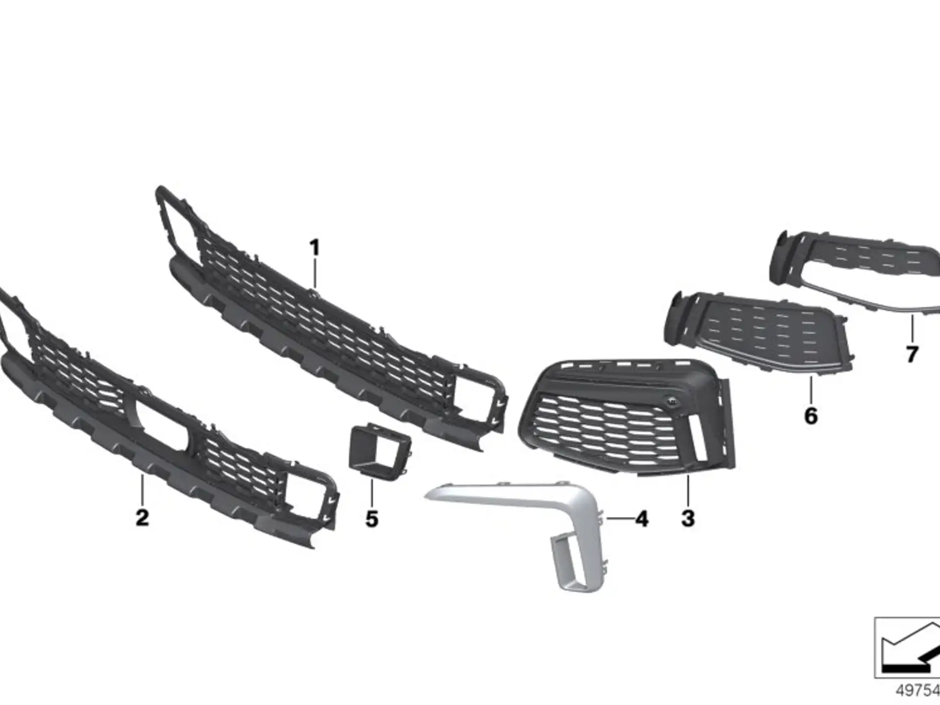 BMW Blende links G11 G12 51118079587