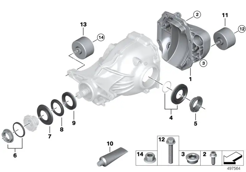 BMW Schwingungstilger F10 F11 33107633314 - 5er F10 Limousine, 5e