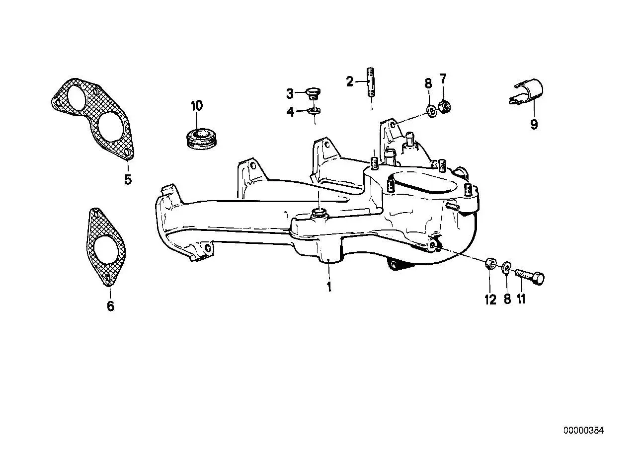BMW Stiftschraube R50 R60 R75 E30 E36 E12 E21 E23 E24 E28 E31 E32