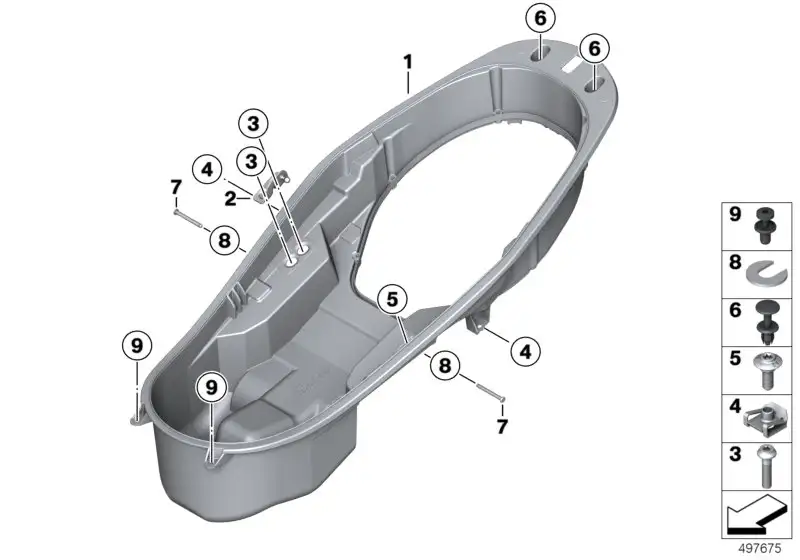 BMW Spreizniet K08 K09 46638566858