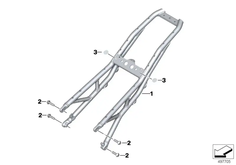 BMW Heckrahmen K67 46518405435
